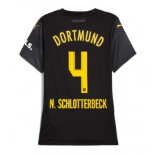 Borussia Dortmund Nico Schlotterbeck #4 Bortedrakt Kvinner 2024-25 Kortermet